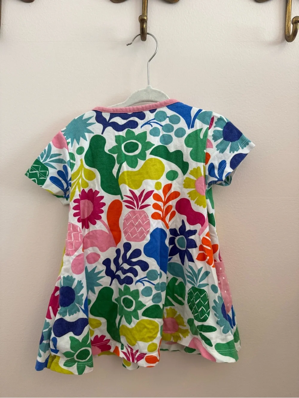 Mini Boden Girls Floral Pocket Dress - Multicolor
